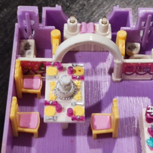 Rare vintage 1993 Bluebird Polly Pocket Wedding Chapel Pollyville No figures - Picture 5 of 9